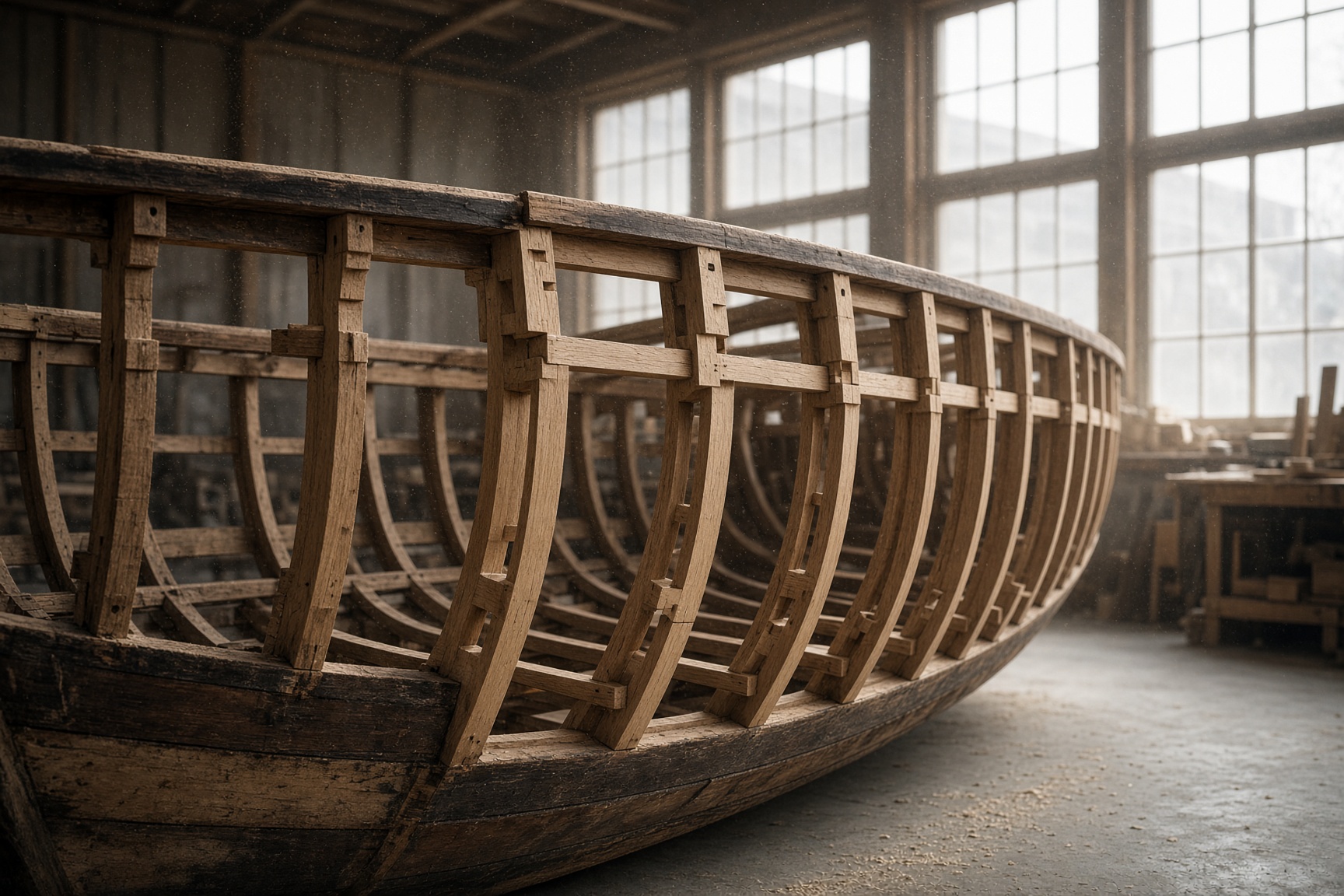 Casco en restauración